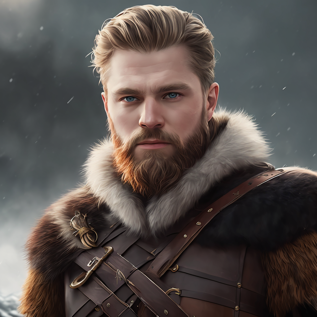 06213-589254281-character portrait painting photo of PhilipCipher as a handsome viking warrior, fur and leather, winter, battlefield, (masterpie.png